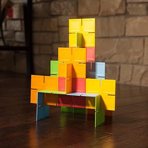 Fat Brain Toys Dado Squares - Original - Open-Ended Building Set for Kids 3+ - Image 6