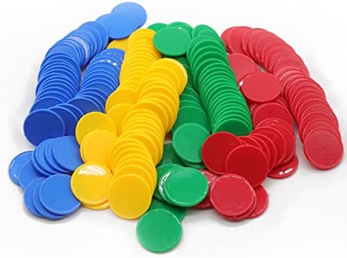 Learning Counters Mini Poker Chips Game Tokens with Storage Box Set of 100 by HAKITAROOM