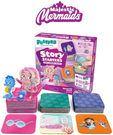 Story Starters, Mermaid Pearl Story Cards for Kids, Ages 3+ - Image 2