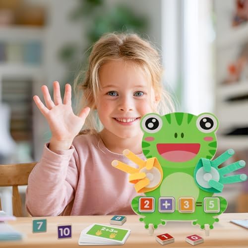 Preschool Learning Toys for Toddlers 3-5, Wooden Finger Counting Toys - Image 2