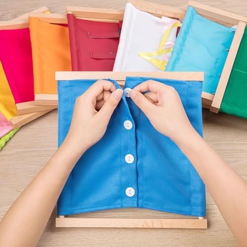 Montessori Dressing Frames, Practical Life Skill Learning Toy - Image 3
