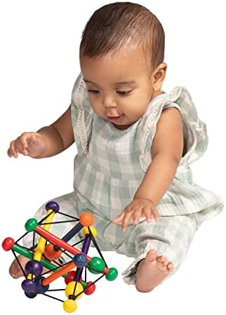 Manhattan Toy Skwish Classic Wooden Baby Rattle and Motor Skill Activity Toy for Infants and Toddlers - Unboxed - Image 4
