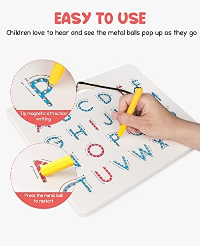 GAMENOTE Magnetic Letter Board Double Sided, ABC Alphabet Tracing Board - Image 4