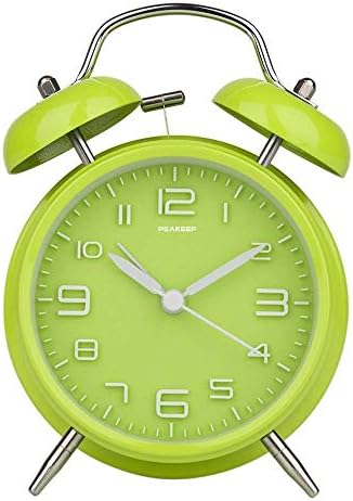 Peakeep 4 Inches Twin Bell Loud Alarm Clock for Heavy Sleepers - Image 2