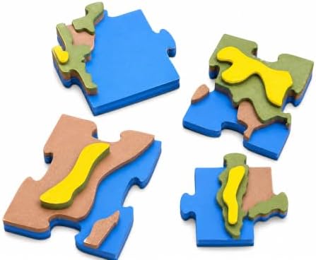3D Topographic World Map Puzzle Set - Image 3