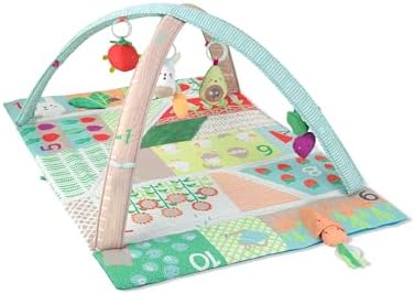 Skip Hop Tummy Time Mat, 3-in-1 Activity Baby Play Gym, Age 0-2y, Farmstand Grow & Play, Green by Unknown
