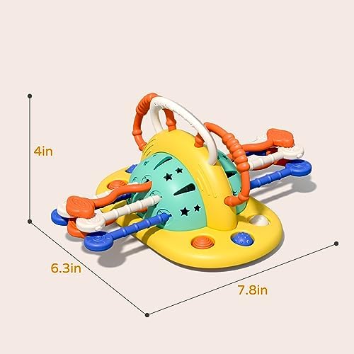 VoMii High Chair Toys with Suction Cup, Montessori Sensory Toys for 1 Year Old Fine Motor Skills,Food Grade Silicone Activity Gift for Baby Infant Toddlers - Image 5