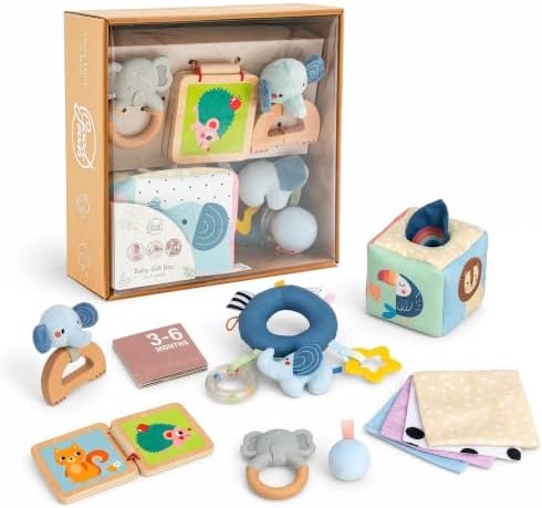 Goodevas Baby Gift Box 3-6 Months – Montessori-Inspired, for Boys & Girls by GOODEVASLLC