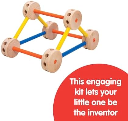Schylling MKT Super Makit Classic Wood Construction Toy, 3+ years, 70-Pieces (1 EA) - Image 7