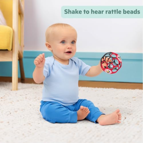 Disney Baby Mickey Mouse Oball Easy Grasp Rattle Along Buddy Infant Toy in Red, Age Newborn and up - Image 3