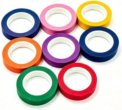 Kyerivs Colored Masking Tape, 8PC Activity Book Tape for Kids by Kyerivs