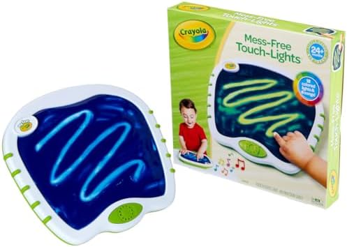 Crayola Toddler Touch Lights, Musical Sensory Toys for Toddlers, Learning Gifts, Light Up Drawing Pad, Mess Free Painting, Travel Activity, 2+ by Crayola