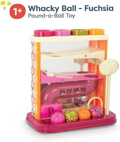 B. toys – Whack – a – Ball – Pounding Toy – Developmental Toy – 4 Colorful Balls & Hammer – Educational Toys for Toddlers – 1 Year + - Image 6