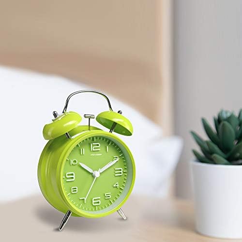 Peakeep 4 Inches Twin Bell Loud Alarm Clock for Heavy Sleepers - Image 5