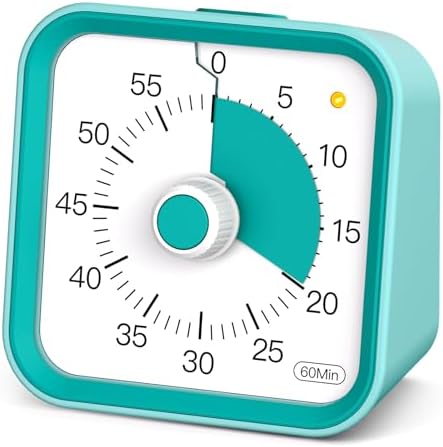 Visual Timer for Kids, Cute Timer with Pause Function, Green by InfPokidCuteVisualTimer