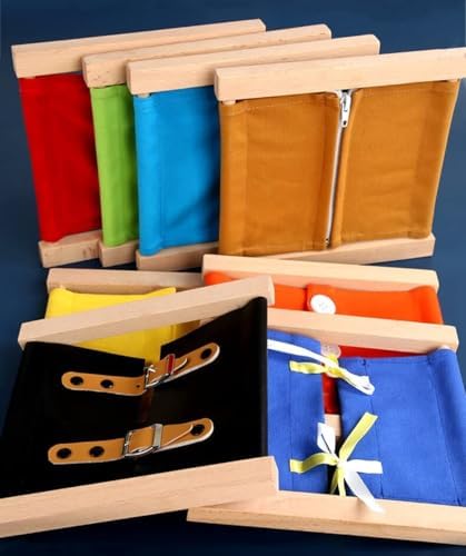 Kids Toy Montessori Children Dressing Frame Practical Life Teaching Learn Educational Preschool Training Life Skill Zipper Button Lace Bowknot Teaching Aids - Image 3