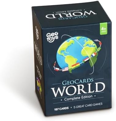GeoToys GeoCards, World Complete Edition Flash Cards Geography Game, Countries of the World Flashcards, Kids Card Games for Families, Home, School & Travel - Fun Games for Kids Ages 4 and Up - Image 6