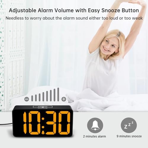 DreamSky Small Digital Alarm Clock for Bedroom with Large Big Numbers - Image 6