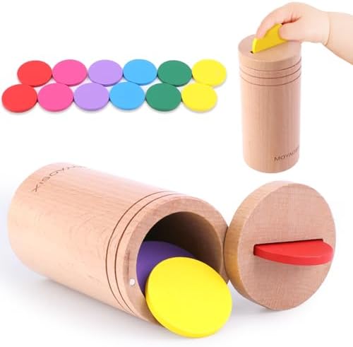 Montessori Toys for 1-3 Year Old|Educational kidsToys |for 1 2 3 Age |Busy Board 18 Month Old|Fine Motor Developmental and Sensory Matching Games|Stacking Toys for Boys Girls Gifts by MOYAOSIX