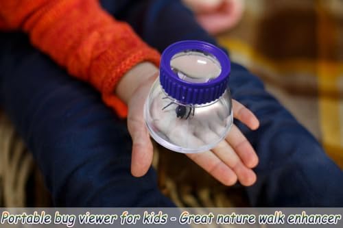 5X Magnifier Bug Viewer, Bugs Habitat Magnifying Bug Jar for Kids - Image 5