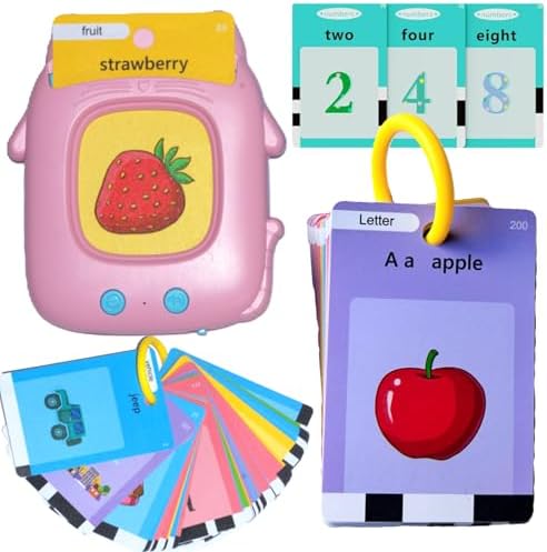 Educational Toys for 1 2 3 4 years old Toddler learning toys, Montessori baby toys, Pocket Speech Talking Flash Cards, See and Say with 274 sight words, autistic kids must haves, best gifts for girls by EDUCATE