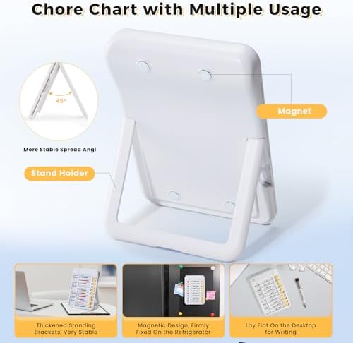 2 Pack Chores Chart for Kids Multiple Kids to Do List Board with Sliders - Image 4
