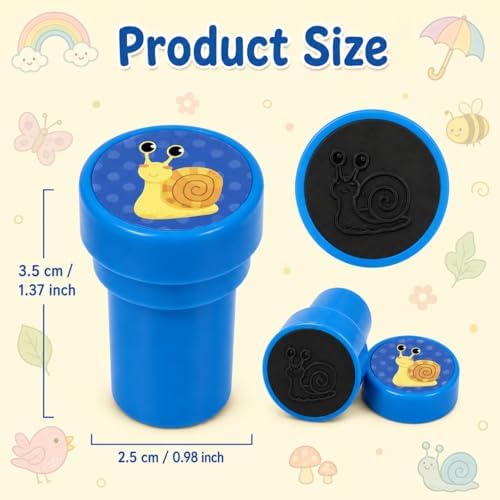 Cinrobiye 24 Pcs Insect Stampers Party Favor Set, Cute Bug Stamps for Kids Birthday Party, Classroom Rewards, Educational Learning Toys, Goody Bag Fillers, Nature Themed Party Supplies - Image 2
