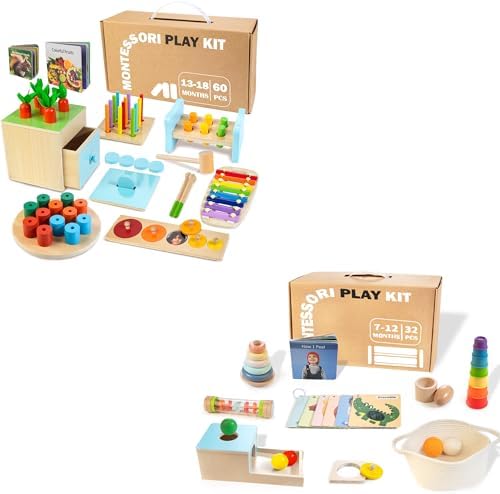 WOODMAM Montessori Toys for Babies 6-12 Months & 13-18 Months by WOODMAM