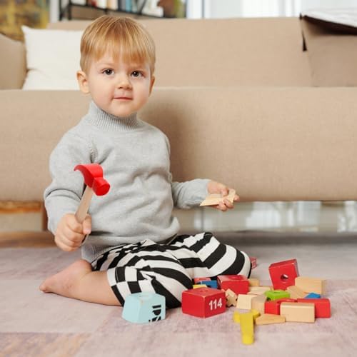 10 Pack Kids Hammer Toy, Wooden Simulation Maintenance Tools - Image 6