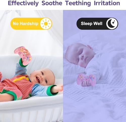 Hooku Silicone Teething Toys for Babies 0-6 Months, Teethers for Babies 6-12 Months, Remote Teether for Baby, Sensory Toys for Babies, Baby Chew Toys - Image 5