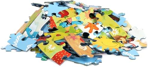 boppi Seasons Round Jigsaw Puzzle with 100% Recycled Card Spring Summer Autumn and Winter Scenes 150 Pieces for Children 5 6 7 8 Years 58cm Diameter - Image 5