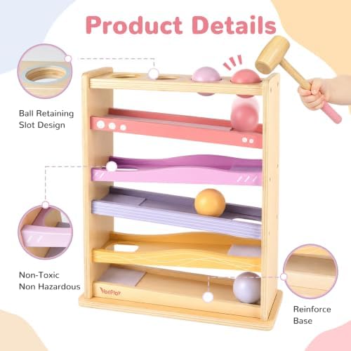 Vanplay Ball Drop Toys for 1 2 Year Old Girls Gift - 1st Christmas Birthday - Image 5