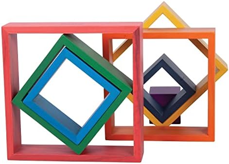 tickit Wooden Rainbow Architect Squares, Nesting Puzzle - Image 6