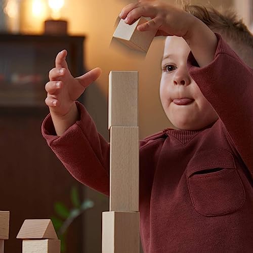 HABA Wooden Building Blocks 60 Piece Set, Ideal Toddler Blocks for & Kids Stacking Toys for Ages 1 & Up for Open-Ended Play, Made in Germany - Image 5