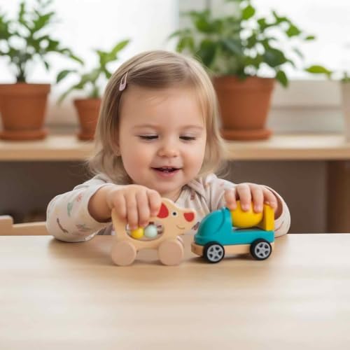 Wooden Rattle for Baby, 6Pcs Montessori Infant Toys Set - Image 5