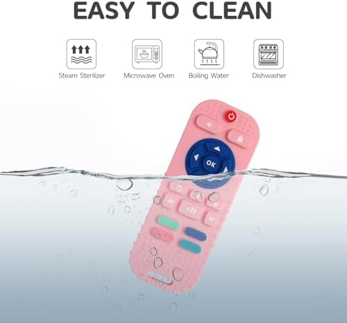 Hooku Silicone Teething Toys for Babies 0-6 Months, Teethers for Babies 6-12 Months, Remote Teether for Baby, Sensory Toys for Babies, Baby Chew Toys - Image 6