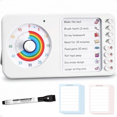 2-in-1 Visual Timer ADHD with Task Board, to-Do List, Checklist by Nikafly