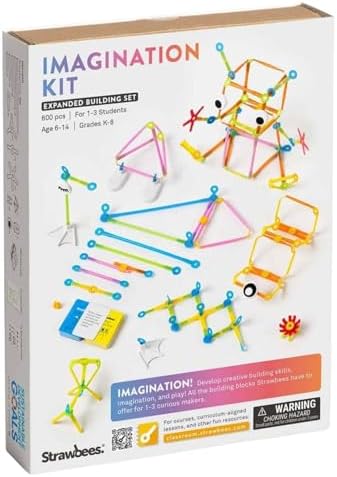 Strawbees Imagination Kit I Building Toys I Straws and Connectors by Strawbees