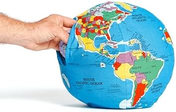 Pocket Earth HUGG-A-PLANET | Soft Plush Globe for Children | Montessori Educational Toy for Kids, Teens, Adults, Teachers, and Parents | Planet Earth Learning Toy | Classroom Must Haves - Image 2
