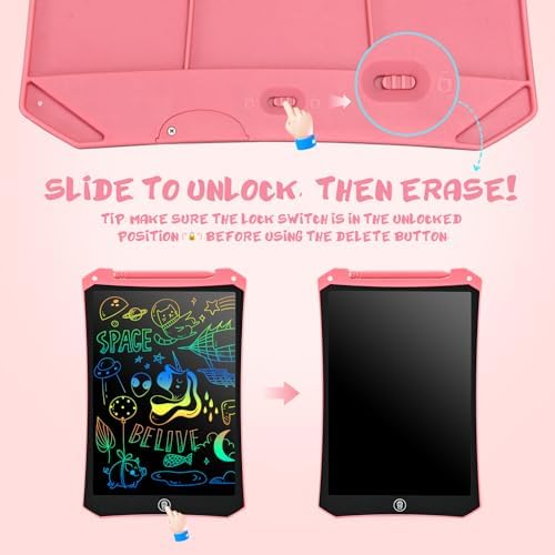 EooCoo Kids LCD Writing Tablet, Mess Free Coloring Books, Travel Toys - Image 5