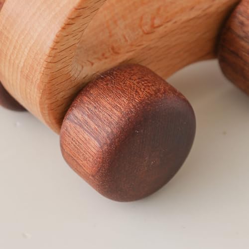 Wooden Baby Rattle Set, Newborn Wooden Rattle Toy, Natural Wooden Montessori Baby Grip Toy, Baby Gift Toy, Wood Rattle Set-2 - Image 4