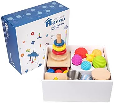 Adena Montessori 9 in 1 Wooden Play Kit 7-8 Months - Image 3
