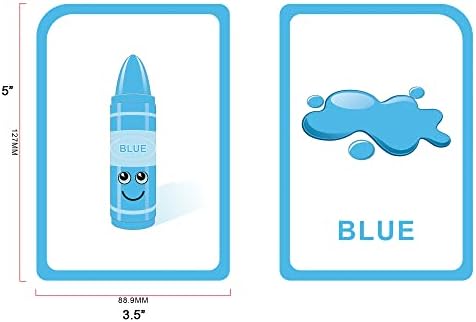 ZazzyKid Flash Cards for Toddlers - 52 Double Sides Cards for Numbers, Colors, Shapes & Weather - Learning & Education Toys for Preschool - Image 3