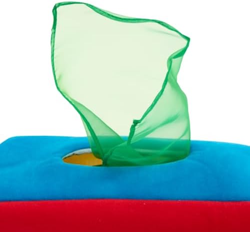 Excellerations Plush Pull & Play 12 inches L x 5-1/2 inches W x 3-1/2 inches H Tissue Box 12 Square Scarves for Children, Kids Educational Baby Toy, 9 Months and Up - Image 5