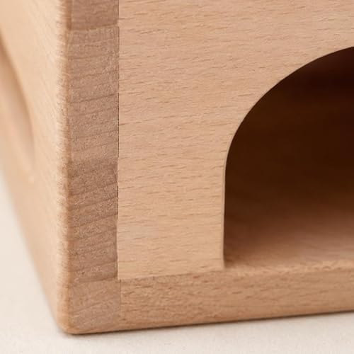 Amagogo Children Percussion Game Wooden Ball Hammer Toy Pound and Drop Box Learning Playset Hand Eye Coordination Toy Solid Wood Unpainted Build for Smooth Feel Suitable for Preschool Home playroom - Image 6