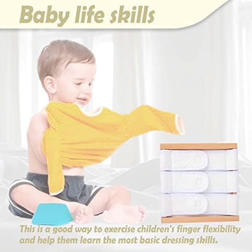 Montessori Wooden Toys for Dressing Learning Board Learning Basic Dressing Skills - Buttons, Snaps, Zippers, Belt Buckles & Hook-and-Loop Fastener Toys for 1 2 3 Year Old Toddlers Sensory Toy Gifts - Image 3