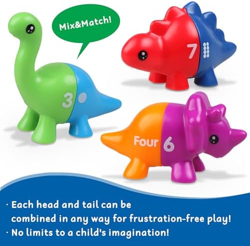 Toddler Dinosaur Montessori Toys for 1 2 3 4 Year Old Boy Girl Birthday Gift - Kids Preschool Learning Activities Educational Travel Outdoor Sensory Toys for Toddlers 1-3 - Baby Toys 12-18 Months - Image 5