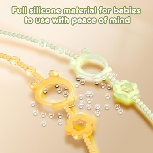 Toy Straps for Baby, 6pcs Adjustable Toy Holder for Stroller Accessories, Silicone Baby Tether Pacifier Clip, No Throw Baby Travel Essential Leash for High Chair, Car Seat, Baby Toy Clips - Image 4
