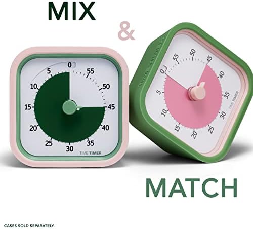 TIME TIMER Home MOD – 60-Minute Visual Timer Home Edition, Silent Operation Study Tool for Kids Desk, Homeschool Supplies, Office & Meetings (Fern Green) - Image 6