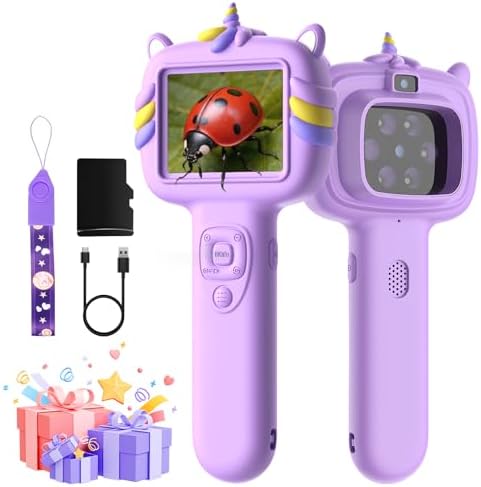 Kids Microscope Outdoor Toys - Handheld Microscopes Autofocus by Trigowalt